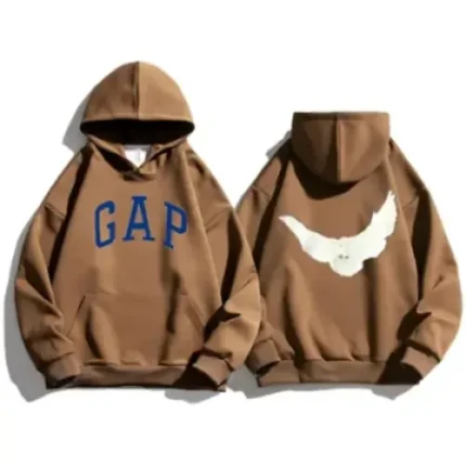 Brown Yeezy Gap Balenciaga Engineered Dove Hoodie